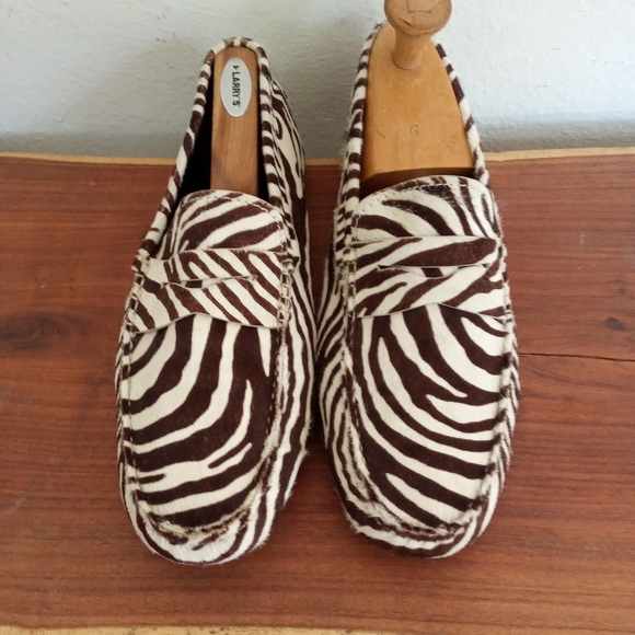 Tod's pony hair mocassins,zebra pattern - Picture 3 of 14